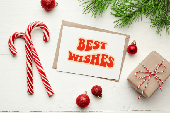 Best Wishes Christmas Inscription: A Graphics and Illustrations Review