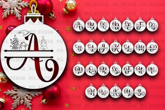 Christmas Split Alphabet Png Svg: A Crafts Graphics Review