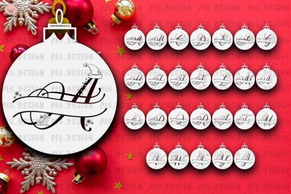 Christmas Split Alphabet Svg Png for Graphics and Crafts