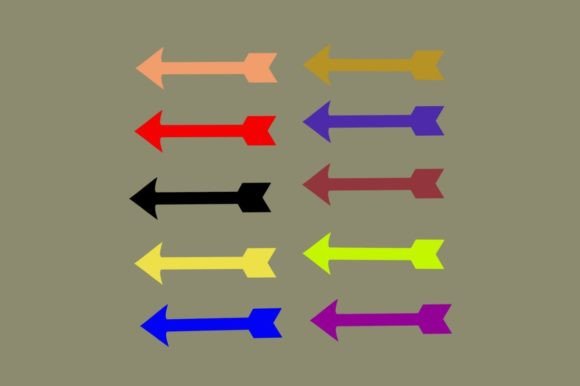 Colored Arrow Set Svg Cut File: Graphics & Illustrations Review