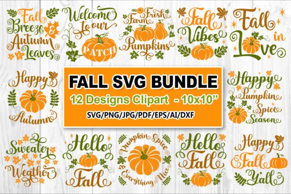 Fall Vibes Seasonal Decor SVG Bundle: Graphics & Illustrations Review