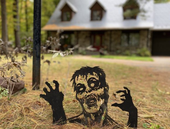 Halloween Zombie Yard to Plant SVG PDF Graphics for Crafts
