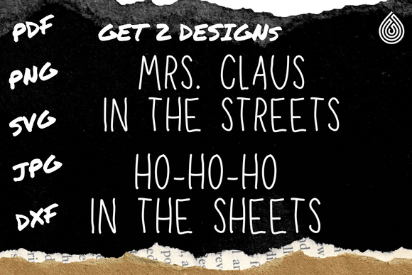 Mrs Claus in the Streets Ho Ho Ho... Graphics for Crafts
