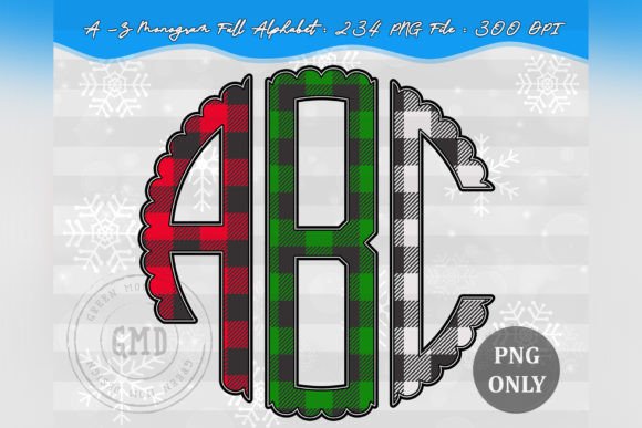 Plaid Monogram Christmas Alphabet Set Review